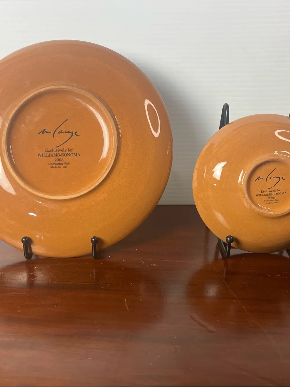Paysage Salad/Dessert Plate With Dipping Bowl By artist Marc Lacaze